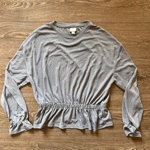 A New Day blue long sleeve top